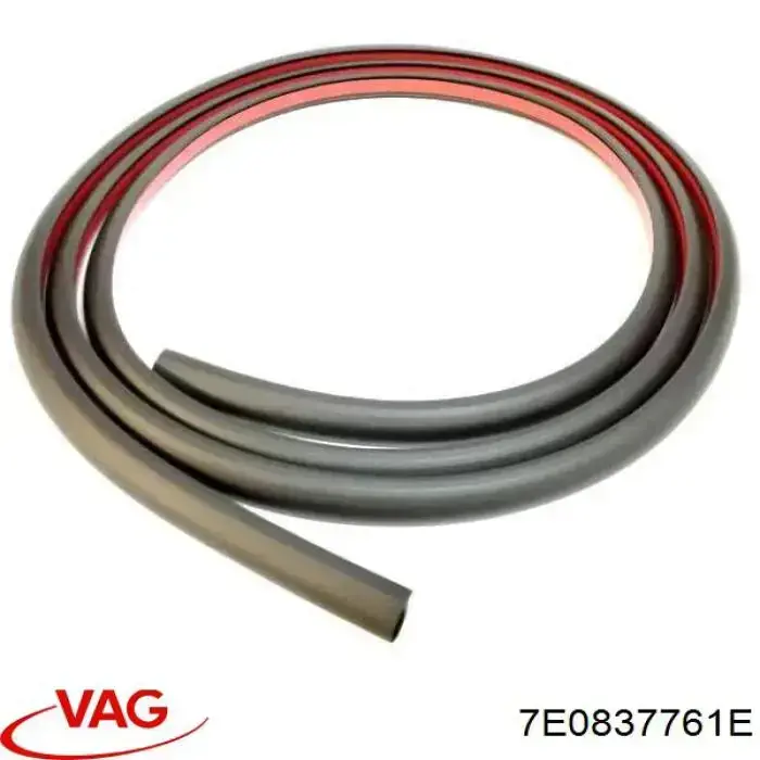 7E0837761E VAG Compactador da porta dianteira esquerda (na carroçaria)