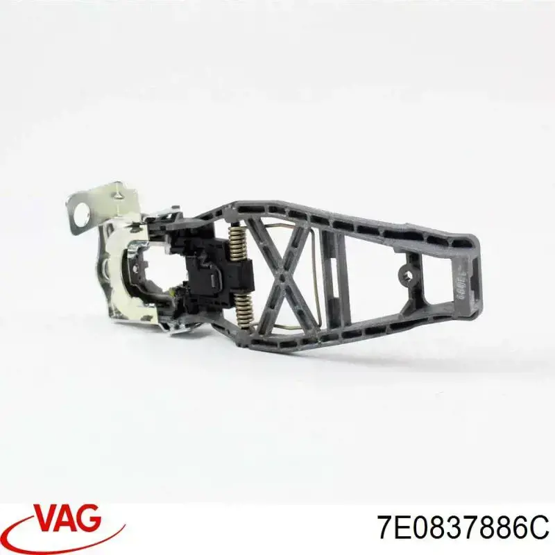 7E0837886C VAG Suporte de maçaneta externa da porta dianteira direita