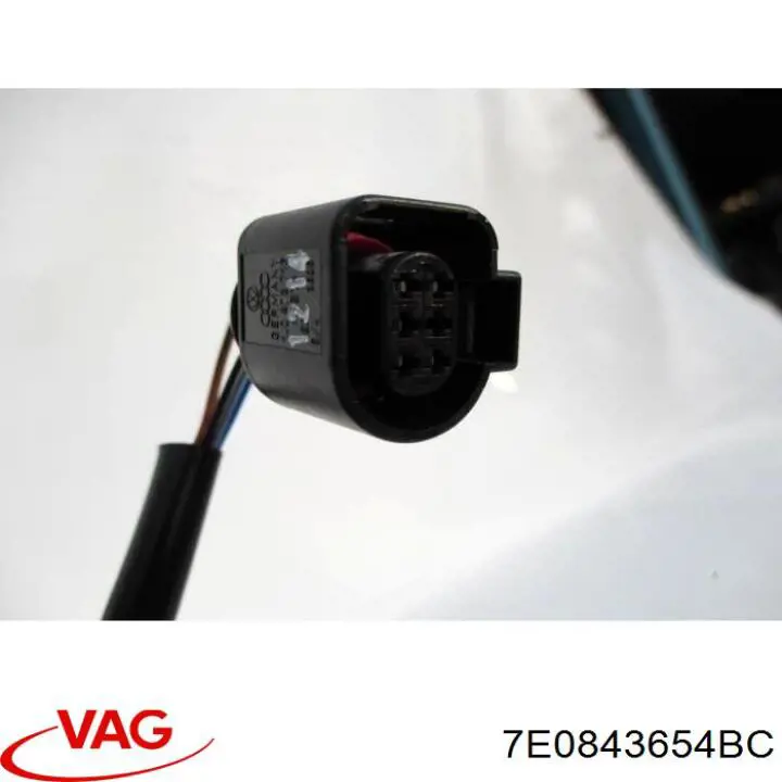 Fecho da porta lateral deslizante direita VAG 7E0843654BC preço, a partir de 82,67 USD
