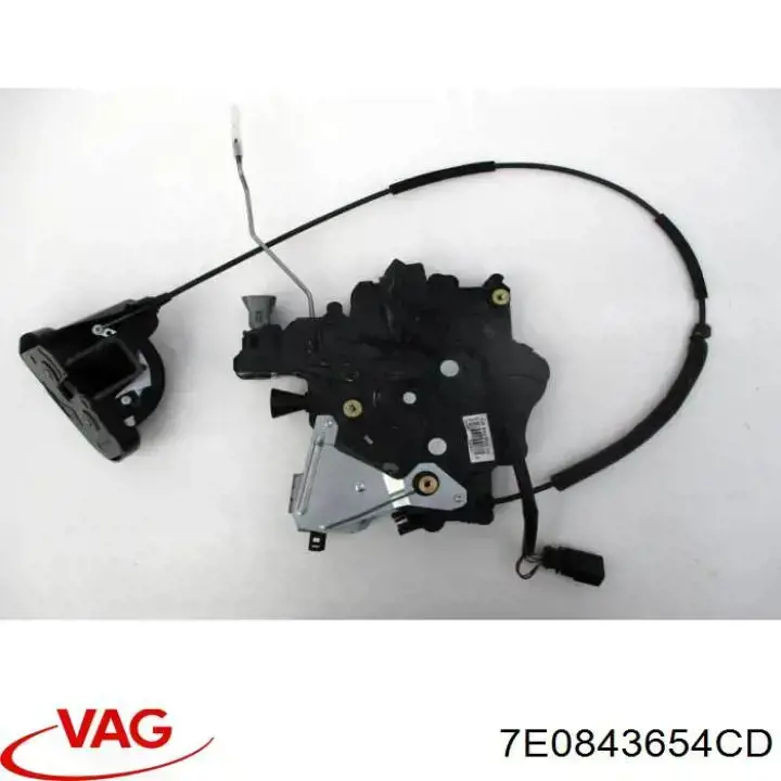 7E0843654CD VAG Fecho da porta lateral deslizante direita