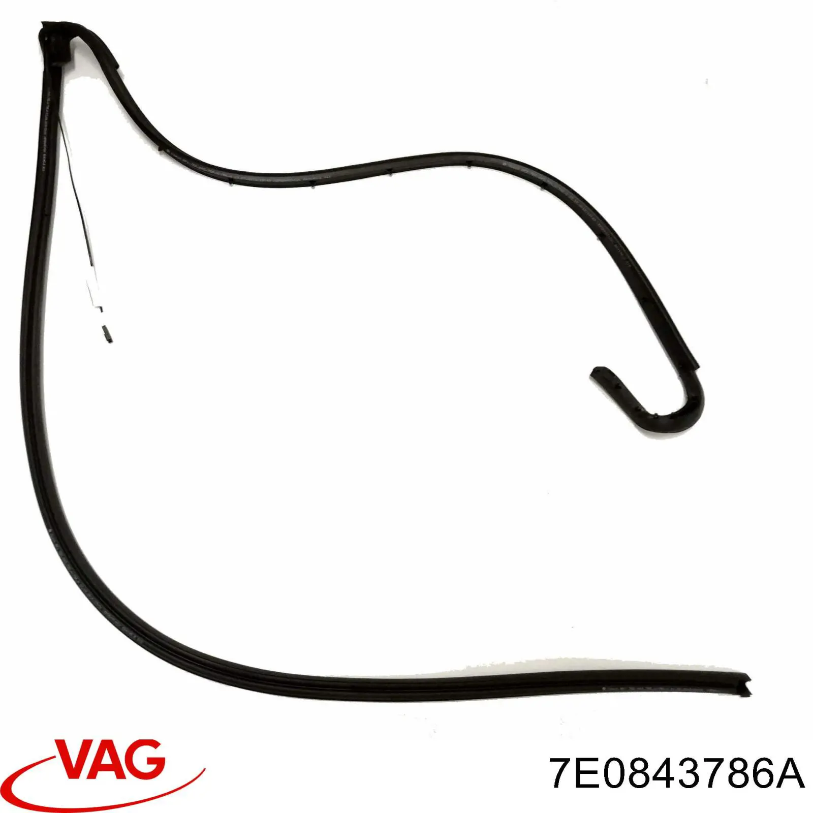 7E0843786A VAG Vedação da porta lateral (deslizante)