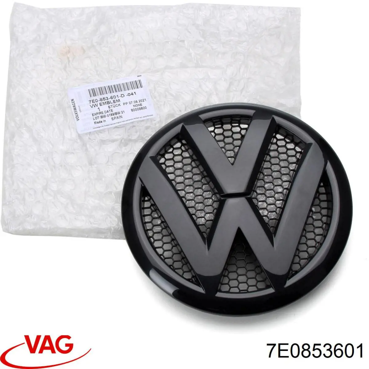 7E0853601739 VAG Emblema de grelha do radiador
