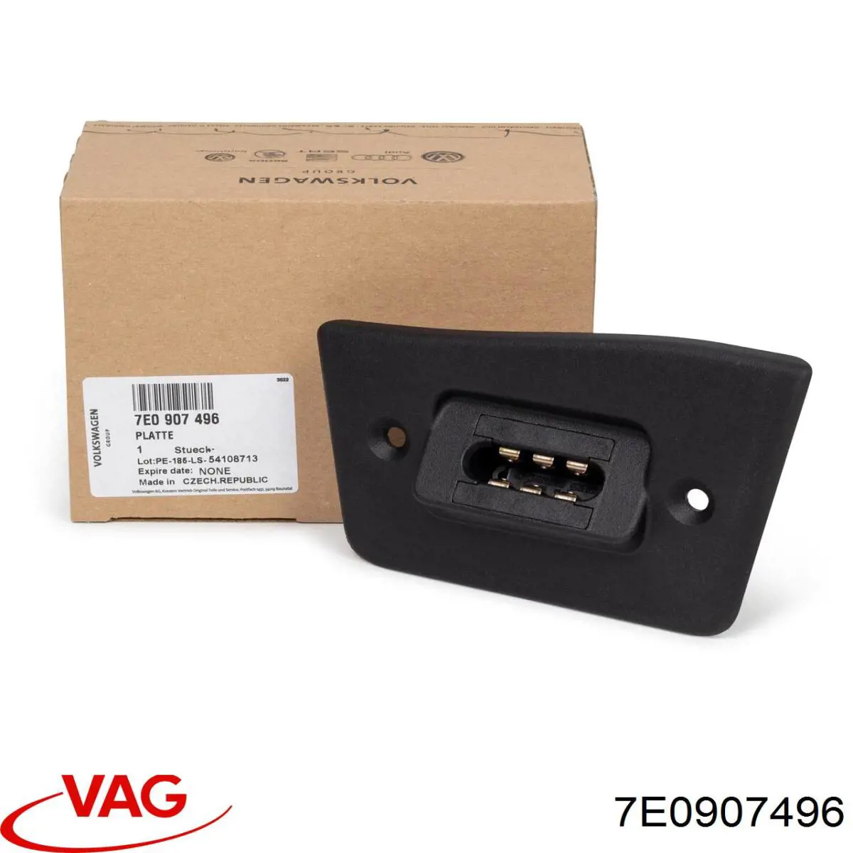 7E0907496 VAG Sensor de fechamento de portas (interruptor de fim de carreira), da porta deslizante, na carroçaria