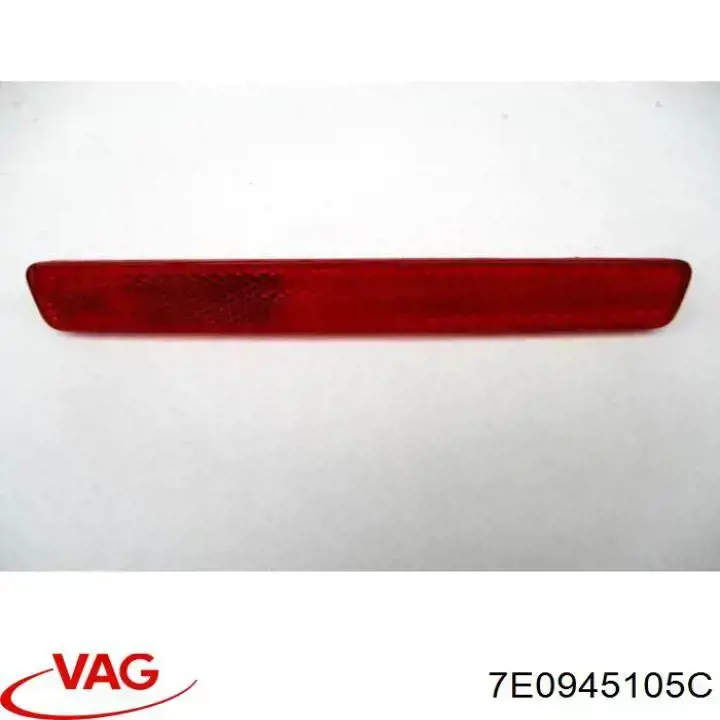 Retrorrefletor (refletor) do pára-choque traseiro esquerdo VAG 7E0945105C preço, a partir de 7,65 USD