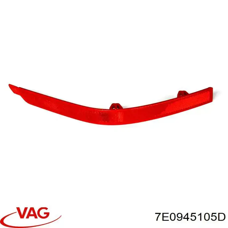 7E0945105D VAG Retrorrefletor (refletor) do pára-choque traseiro esquerdo