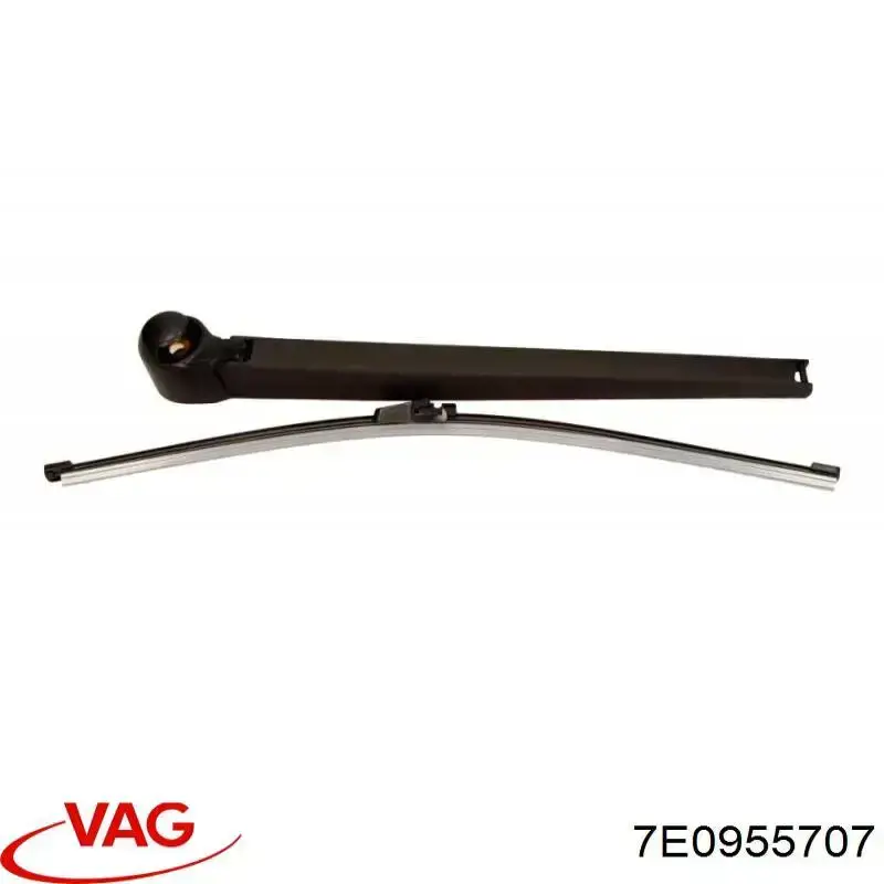 7E0955707 VAG Braço de limpa-pára-brisas de vidro traseiro
