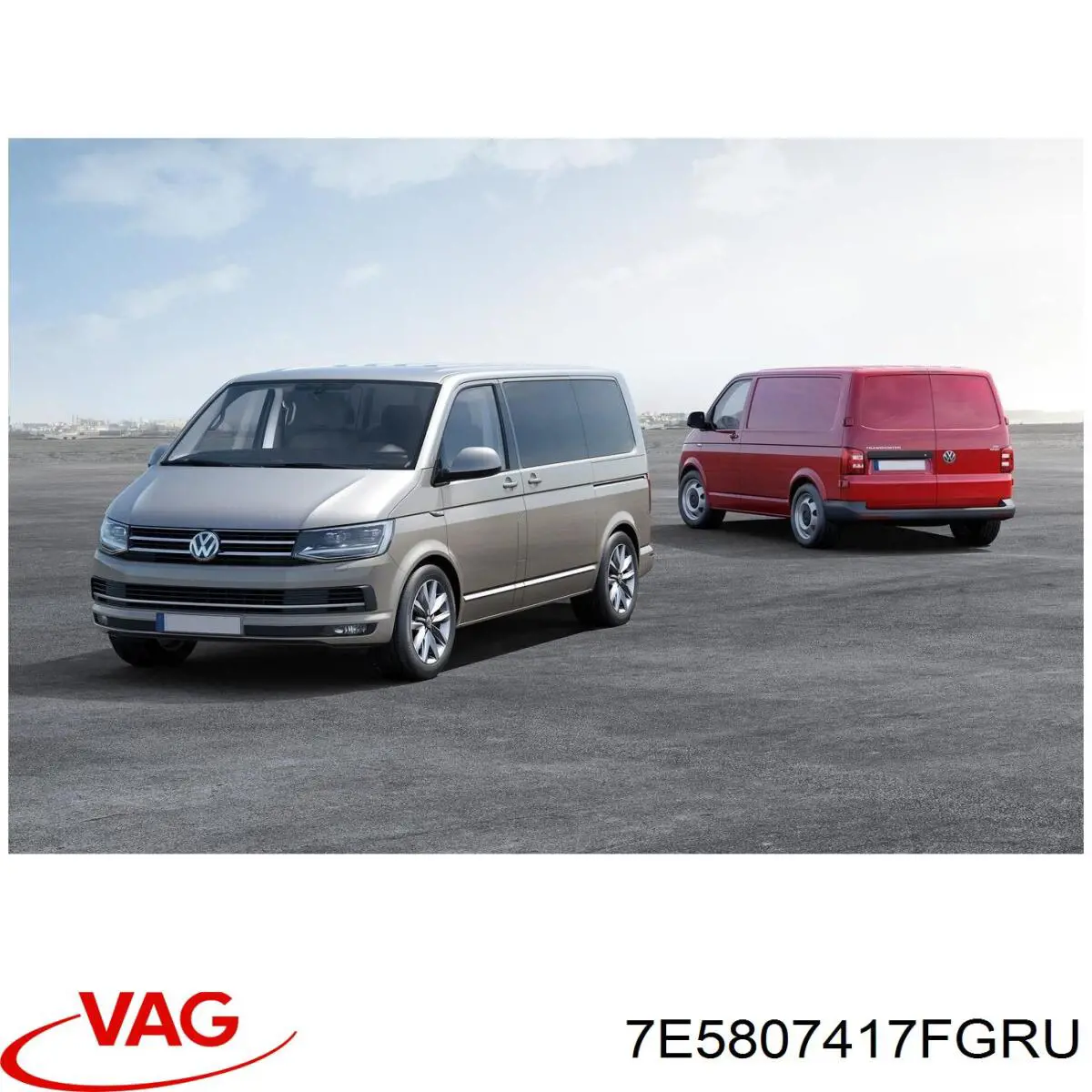 7E5807417BGRU VAG Pára-choque traseiro
