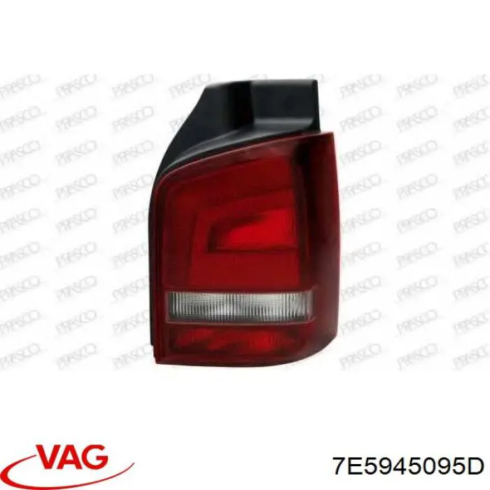 Compre 7E5945095D VAG Lanterna traseira esquerda