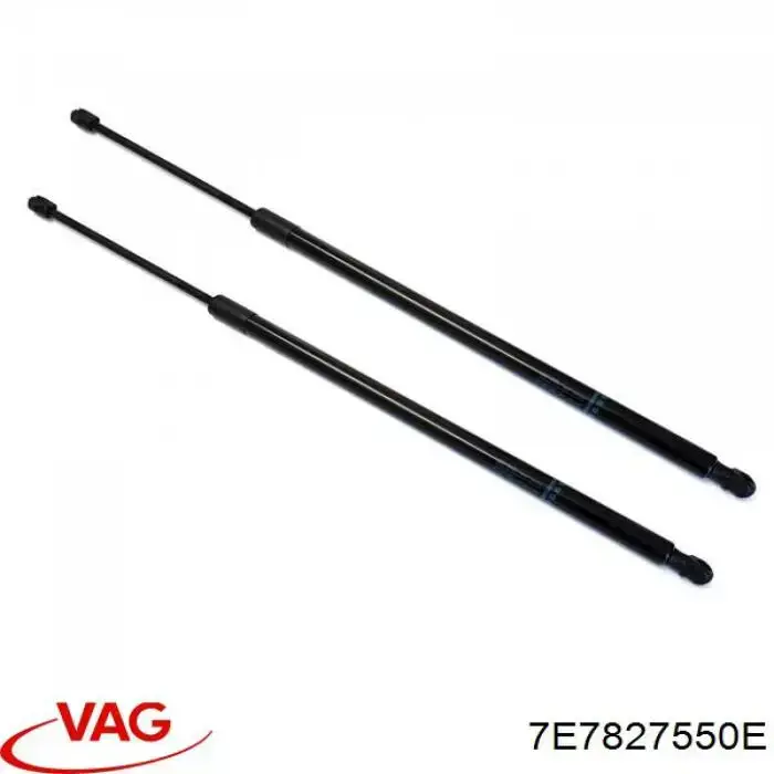 7E7827550 VAG Amortecedor de tampa de porta-malas (de 3ª/5ª porta traseira)