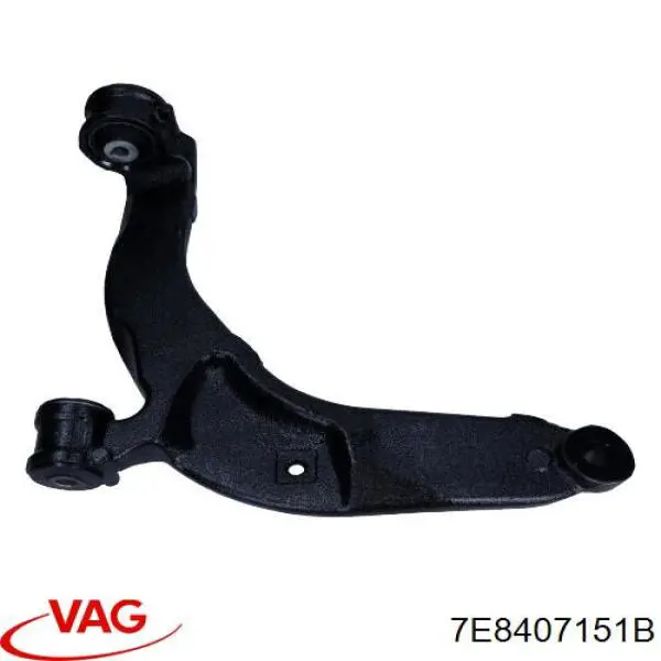 7E8407151B VAG Braço oscilante inferior esquerdo de suspensão dianteira