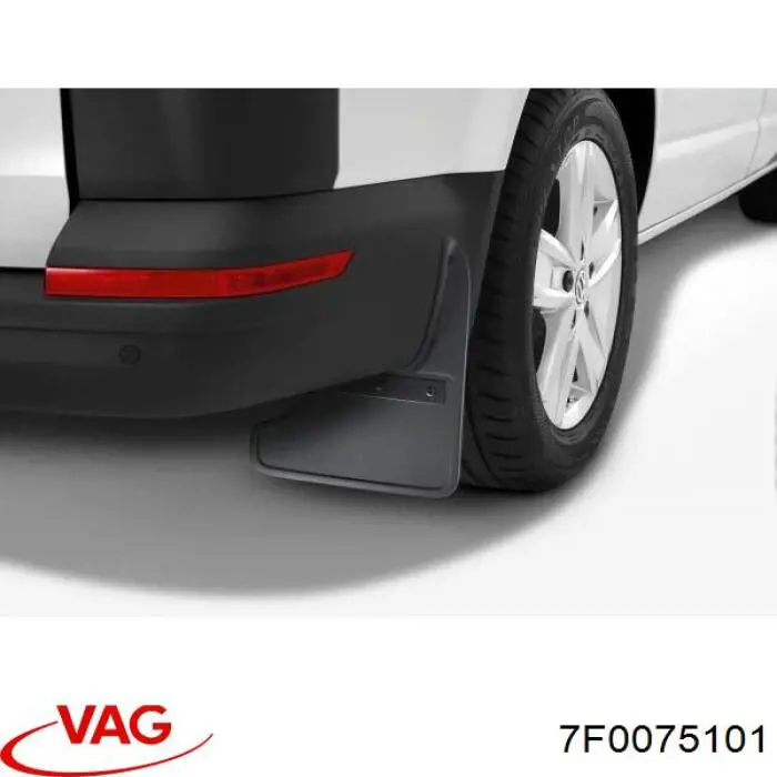 7F0075101 VAG Protetores de lama traseiros, kit