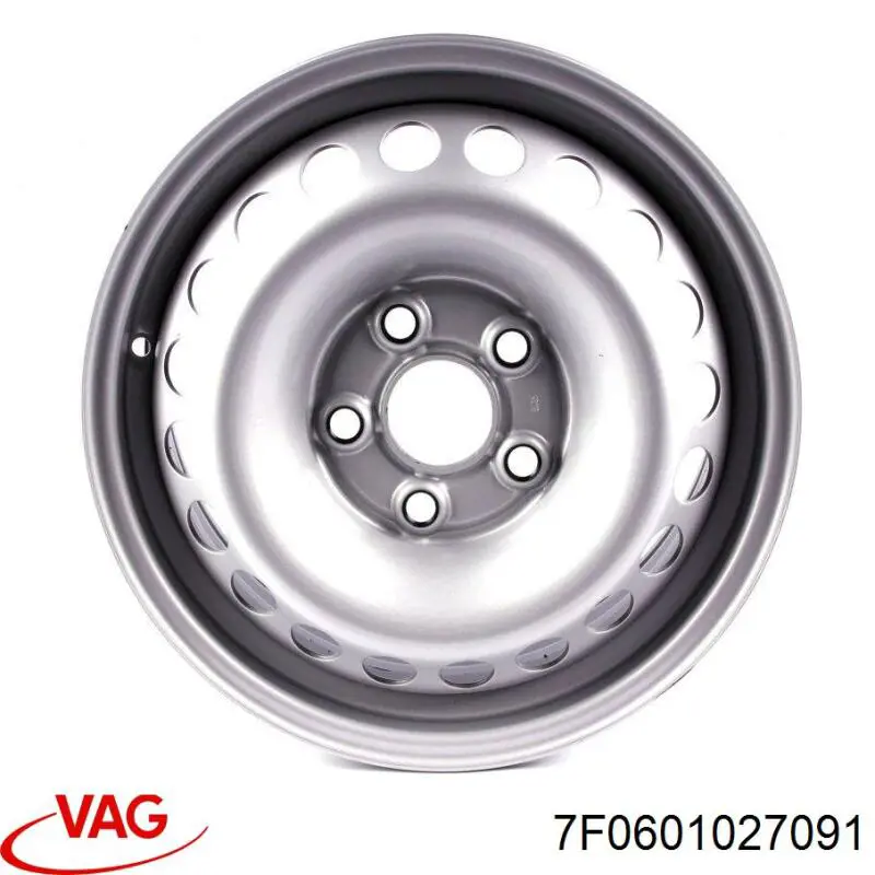 7LA601027B1OR VAG Discos de roda de aço (estampados)