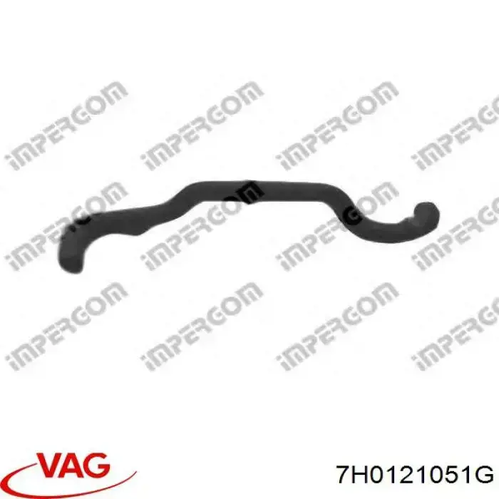 Mangueira (cano derivado) inferior do radiador de esfriamento VAG 7H0121051G preço, a partir de 12,61 USD