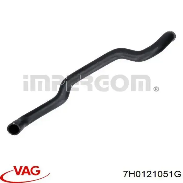 Compre 7H0121051G VAG Mangueira (cano derivado) inferior do radiador de esfriamento