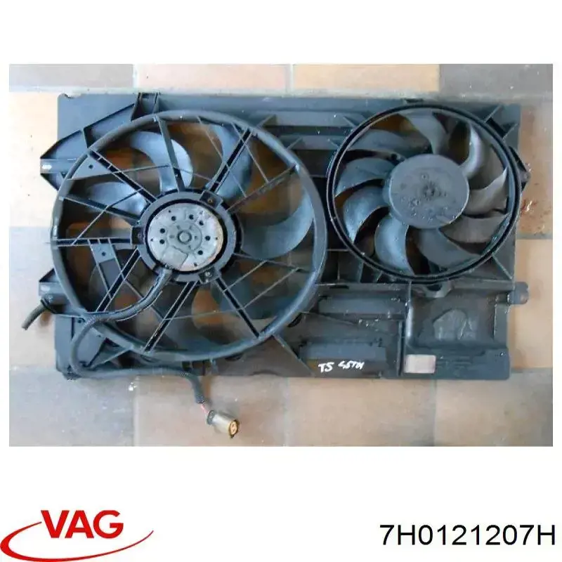 7H0121207H VAG Difusor do radiador de esfriamento