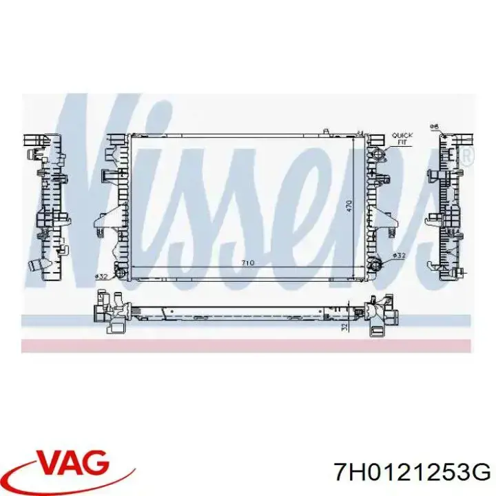 Compre 7H0121253G VAG Radiador de esfriamento de motor