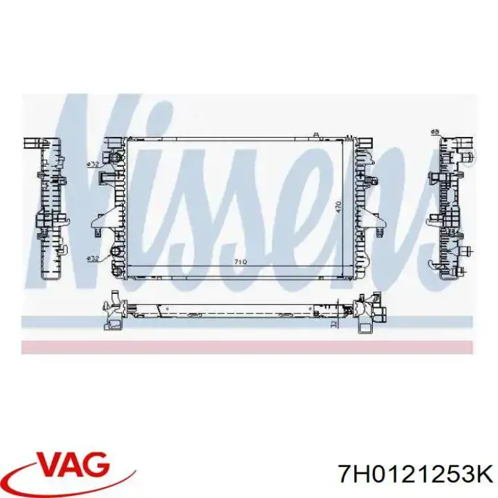 Radiador de esfriamento de motor VAG 7H0121253K preço, a partir de 132,80 USD