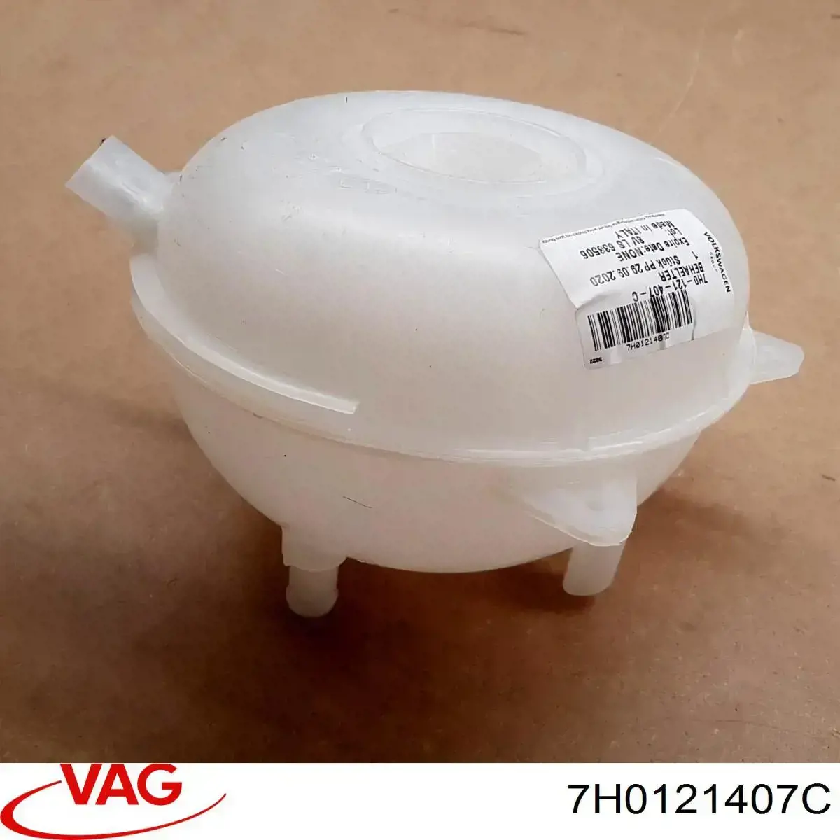 7H0121407C VAG Tanque de expansão do sistema de esfriamento