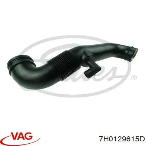 7H0129615D VAG Cano derivado de ar, saída de filtro de ar