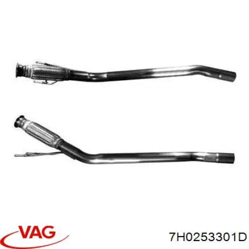 Compre 7H0253301D VAG Silenciador, parte central