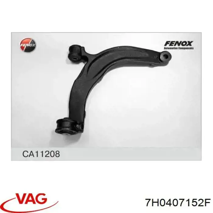 Braço oscilante inferior direito de suspensão dianteira VAG 7H0407152F preço, a partir de 160,04 USD