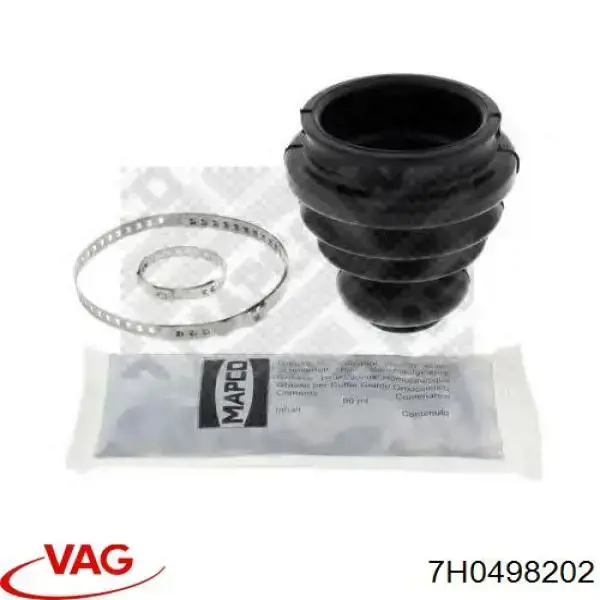 Bota de proteção interna direita de junta homocinética do semieixo dianteiro VAG 7H0498202 preço, a partir de 18,48 USD