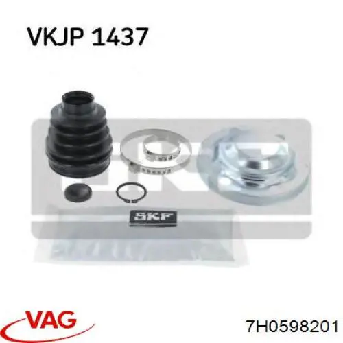 Bota de proteção interna de junta homocinética do semieixo traseiro VAG 7H0598201 preço, a partir de 11,08 USD