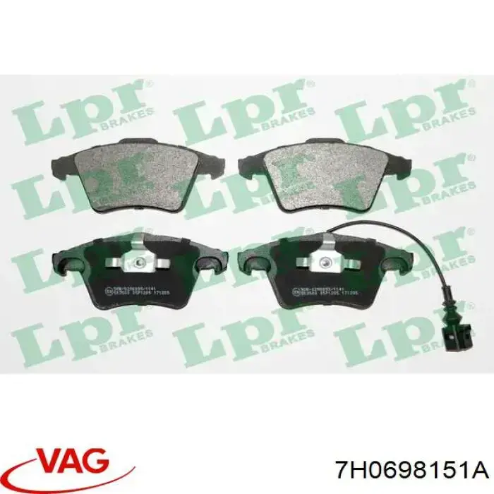 Sapatas do freio dianteiras de disco VAG 7H0698151A preço, a partir de 34,74 USD