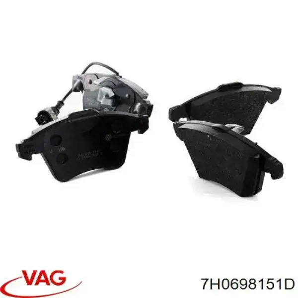 Compre 7H0698151D VAG Sapatas do freio dianteiras de disco