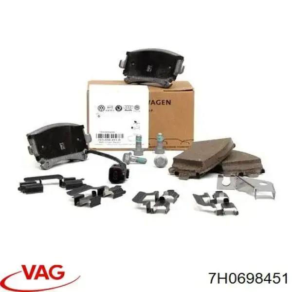 Sapatas do freio traseiras de disco VAG 7H0698451 preço, a partir de 35,29 USD