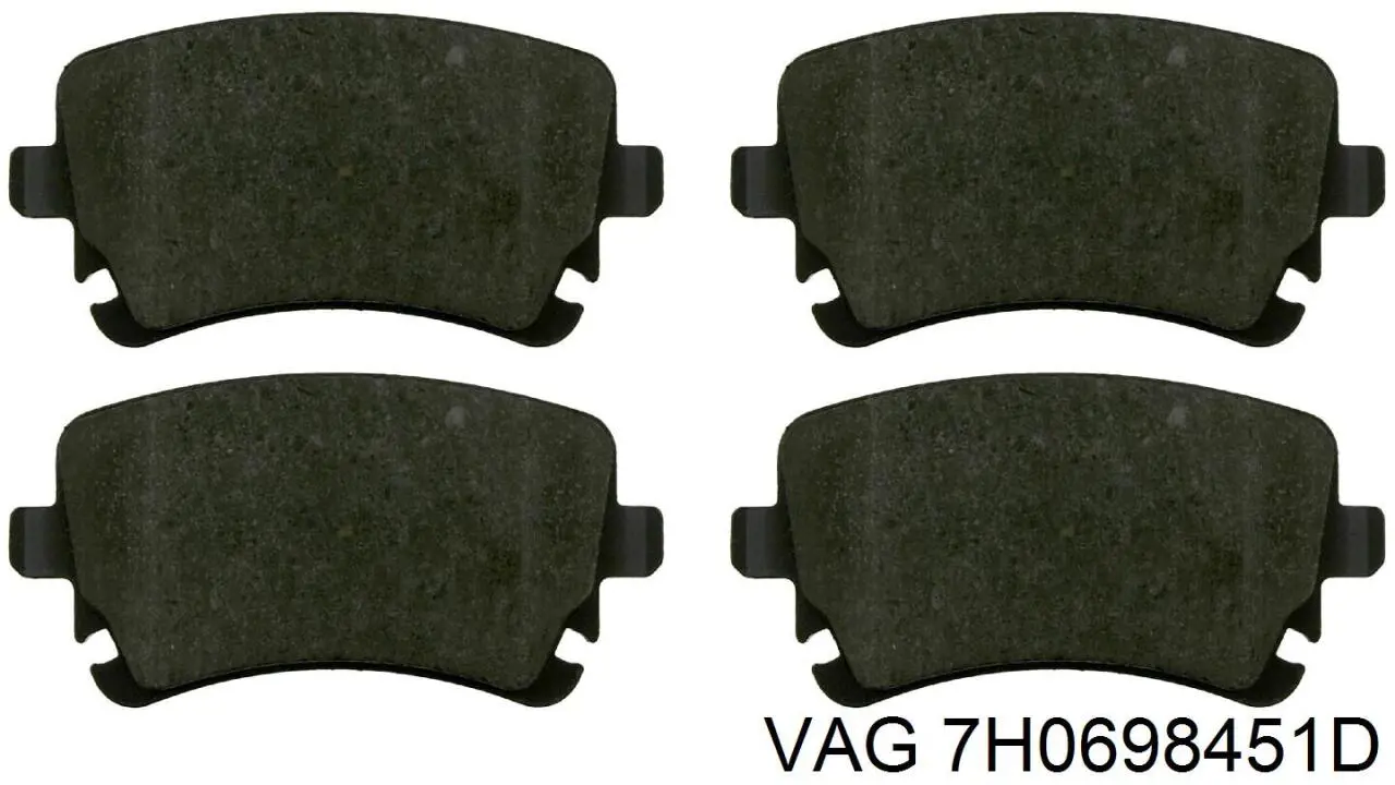 Sapatas do freio traseiras de disco VAG 7H0698451D preço, a partir de 45,93 USD
