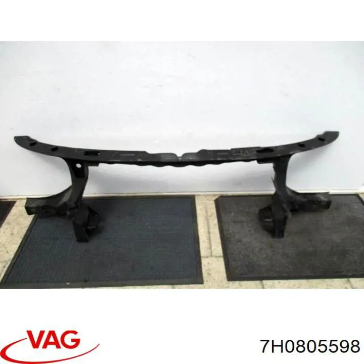 7H0805598 VAG Suporte do radiador montado (painel de montagem de fixação das luzes)