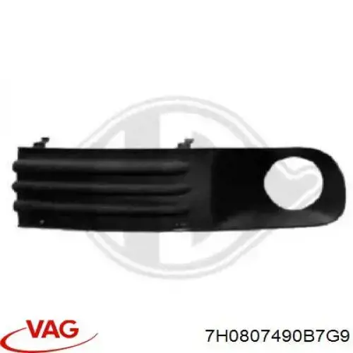 Compre 7H0807490B7G9 VAG Tampão (grelha) das luzes de nevoeiro do pára-choque dianteiro direito
