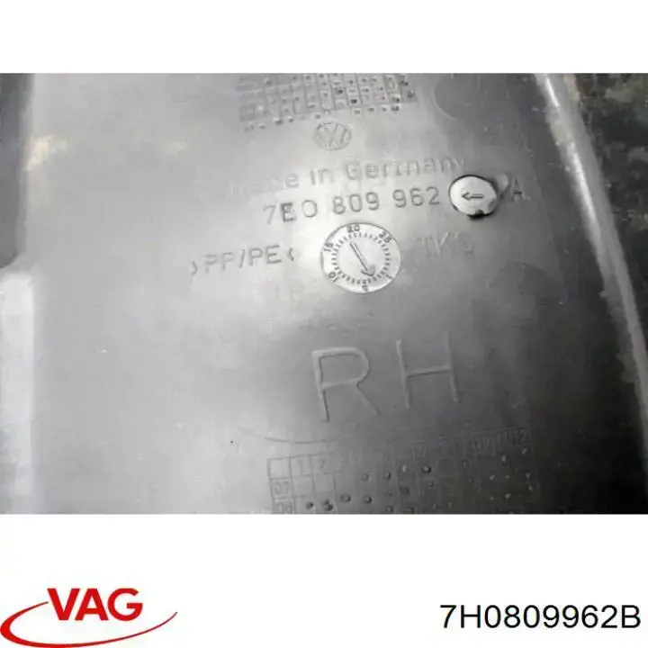 Compre 7H0809962B VAG Guarda-barras direito do pára-lama dianteiro