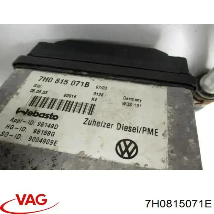 Compre 7H0815071E VAG Calorífero autônomo