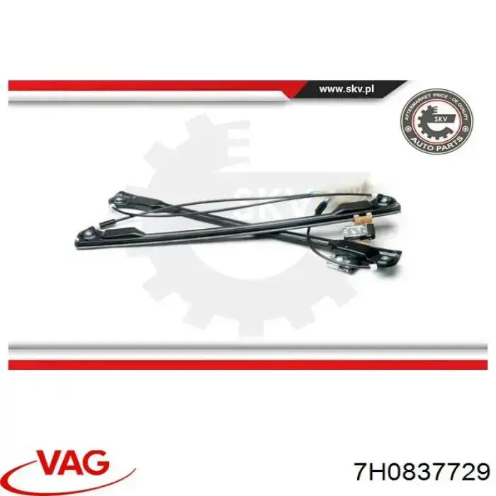 Mecanismo de acionamento de vidro da porta dianteira esquerda VAG 7H0837729 preço, a partir de 87,89 USD