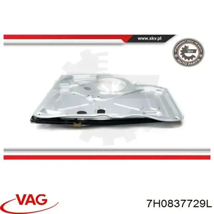 Mecanismo de acionamento de vidro da porta dianteira esquerda VAG 7H0837729L preço, a partir de 87,89 USD