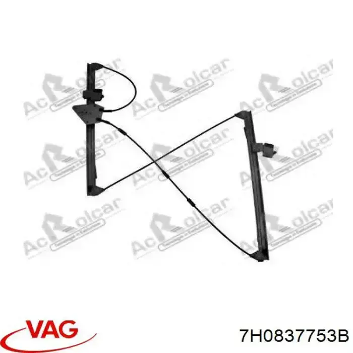 Mecanismo de acionamento de vidro da porta dianteira esquerda VAG 7H0837753B preço, a partir de 65,44 USD