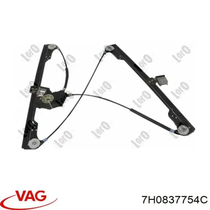 Mecanismo de acionamento de vidro da porta dianteira direita VAG 7H0837754C preço, a partir de 64,99 USD