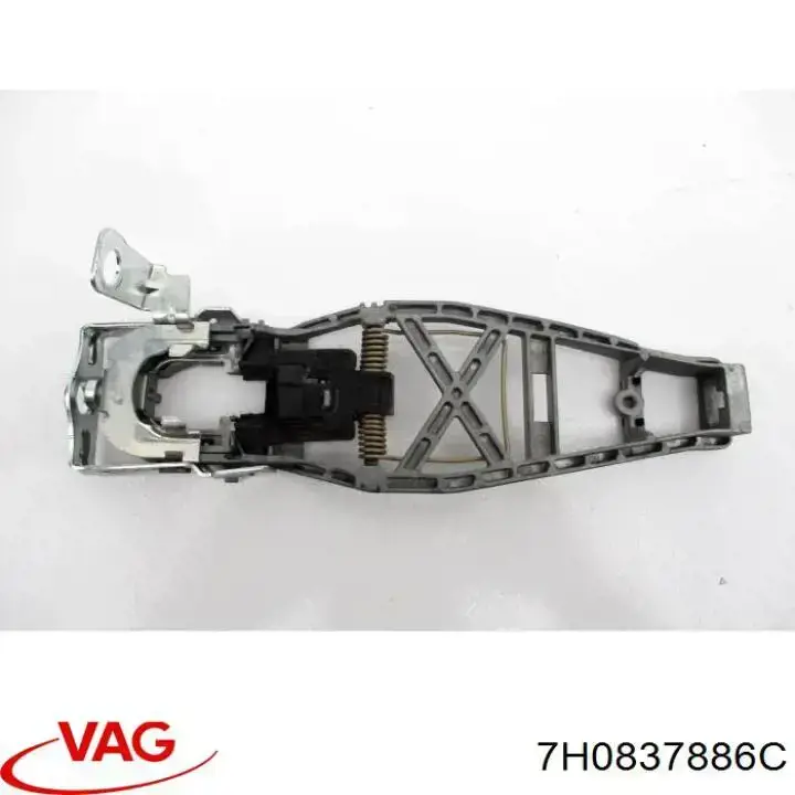 7H0837886C VAG Suporte de maçaneta externa da porta dianteira direita