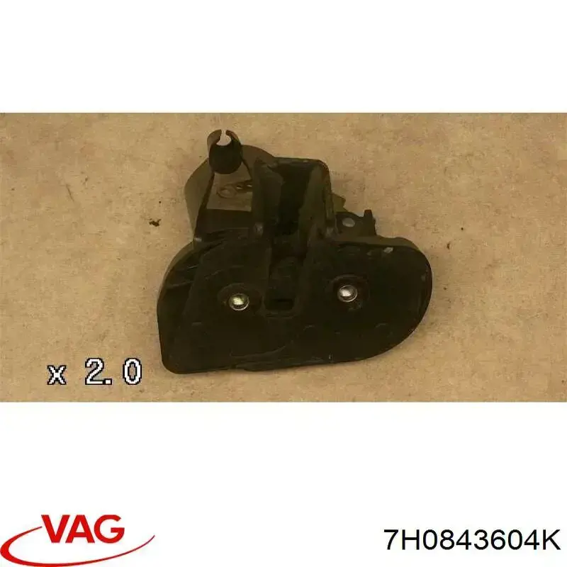 7H0843604K VAG Gozno de garra (parte complementar) de fecho da porta deslizante