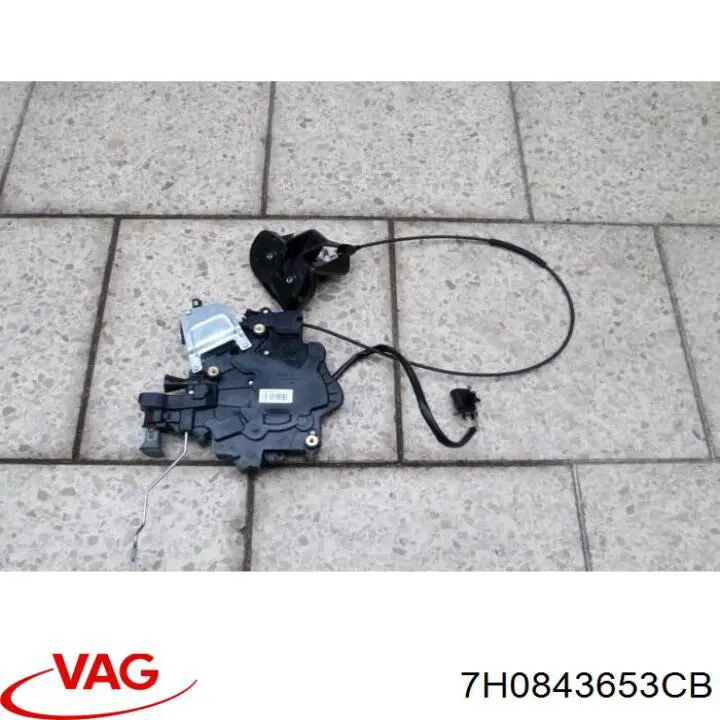 7E0843653BR VAG Fecho da porta lateral deslizante direita