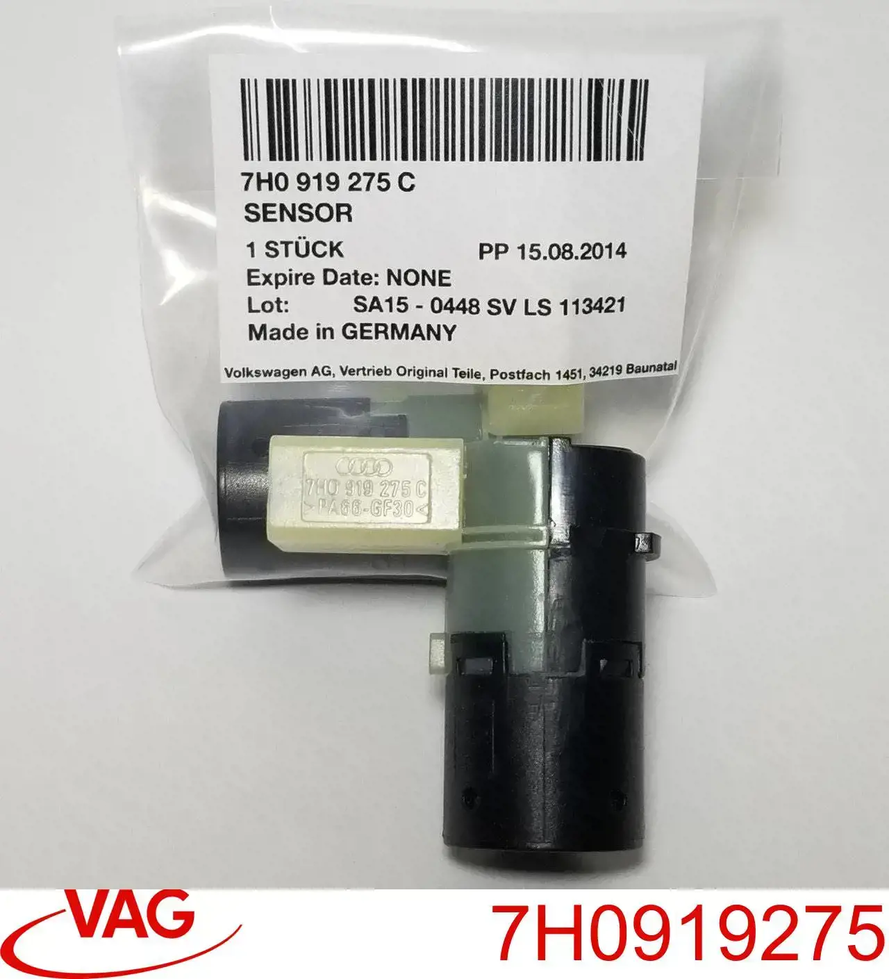 Sensor dianteiro lateral de sinalização de estacionamento (sensor de estacionamento) VAG 7H0919275 preço, a partir de 31,98 USD