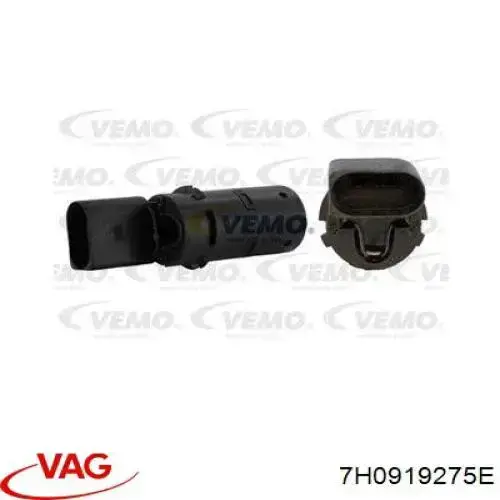 7H0919275E VAG Sensor traseiro de sinalização de estacionamento (sensor de estacionamento)