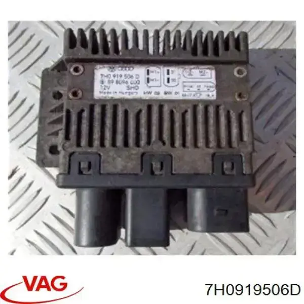 Compre 7H0919506D VAG Regulador de revoluções de ventilador de esfriamento (unidade de controlo)