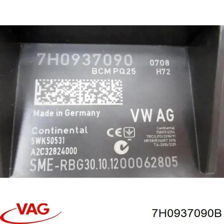 Compre 7H0937090B VAG Unidade de conforto
