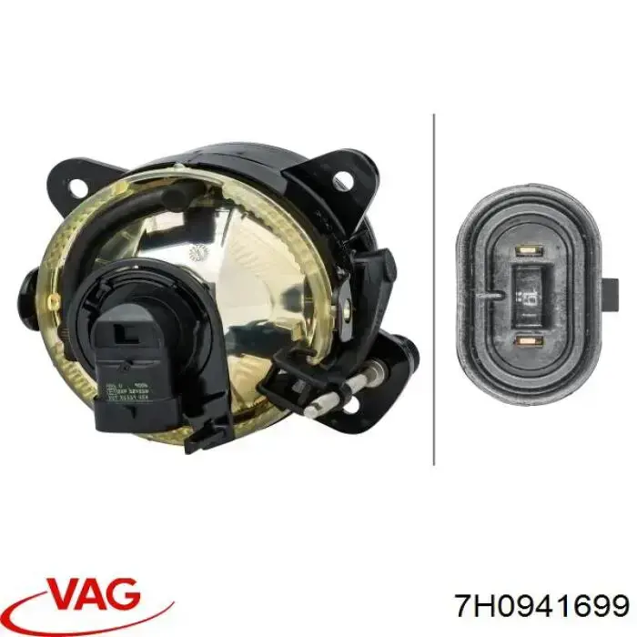 Compre 7H0941699 VAG Luzes de nevoeiro esquerdas