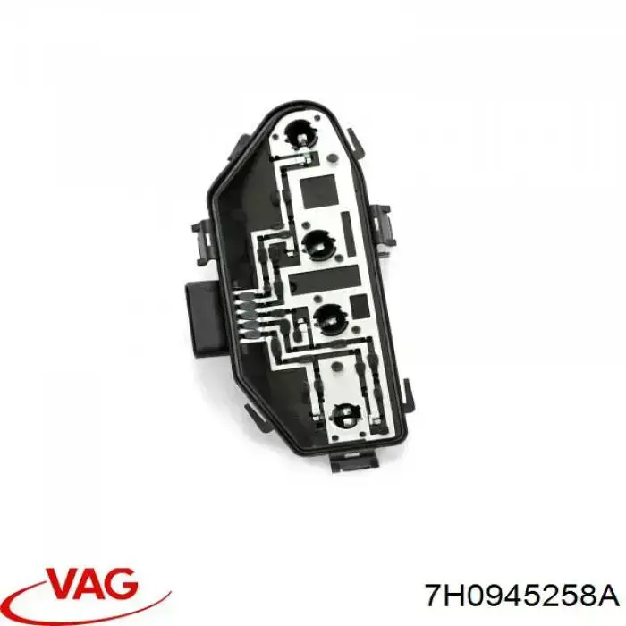 7H0945258A VAG Circuito de contato da luz traseira