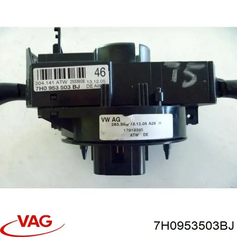 7H0953503BJ VAG Comutador instalado na coluna da direção, montado