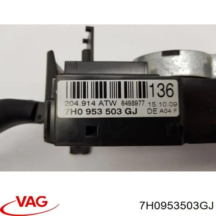7H0953513Q9B9 VAG Comutador instalado na coluna da direção, montado